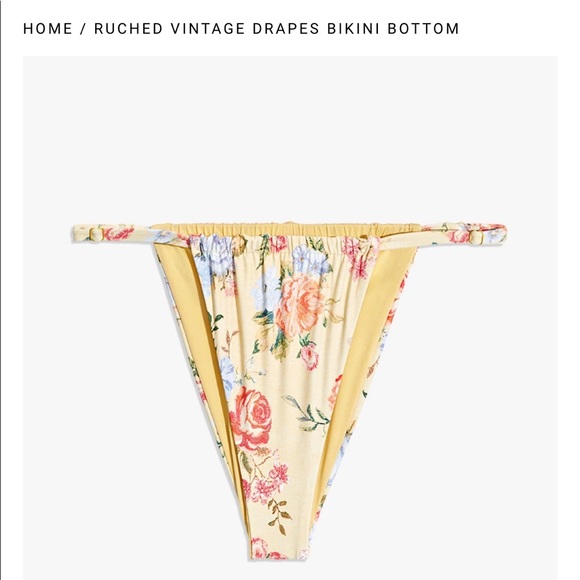 NWT WeWoreWhat Vintage Drape Bikini top - Picture 3 of 6